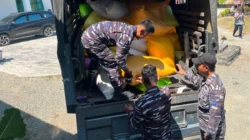 Lanal Palu Bantuan beras