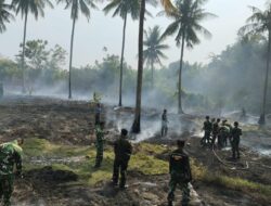Kebakaran Hanguskan 1 Hektare Lahan di Desa Moutong Barat Parimo